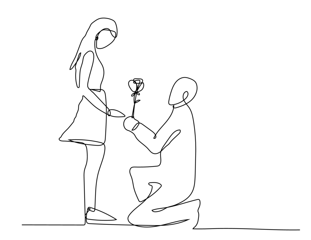 Hochzeitspaar Illustration Javascript Animation